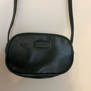 Vintage 1980’s Espirit Green Leather cross body purse